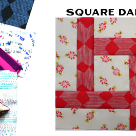 Modern Quilt Block Series - Square Dance Block Pattern by Amy Ellis