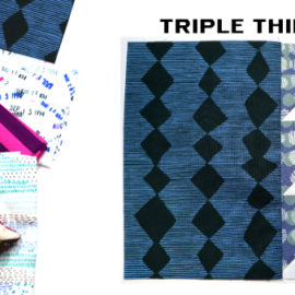 Modern Quilt Block Series - Triple Third Block Pattern by Amy Ellis