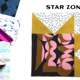 Star Zone Block by Amy Ellis for Modern Quilt Block Series