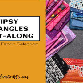 Tipsy Triangles Quilt-Along with Amy Ellis; scrap fabric selection