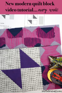 In Flight Block: Modern Quilt Block Series - Sew Modern Quilts