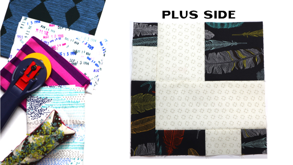 Plus Side Block: Modern Quilt Block Series