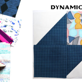 Dynamic Block by Amy Ellis for Modern Quilt Block Series