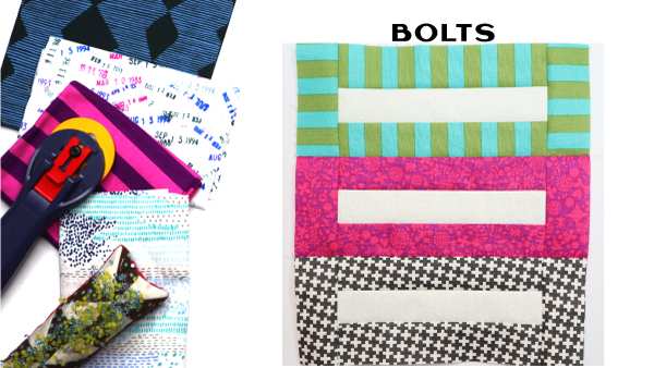 Bolts Block by Amy Ellis for Modern Quilt Block Series