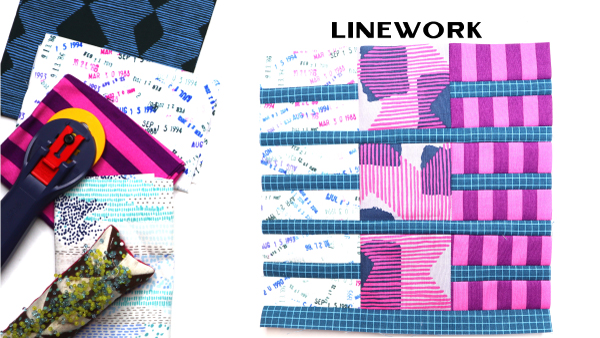 Linework Block by Amy Ellis for Modern Quilt Block Series