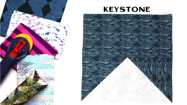 Keystone Block by Amy Ellis for Modern Quilt Block Series