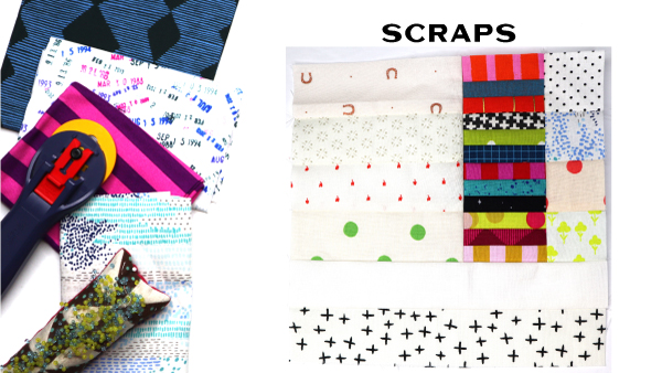 Scraps Block: Modern Quilt Block Series