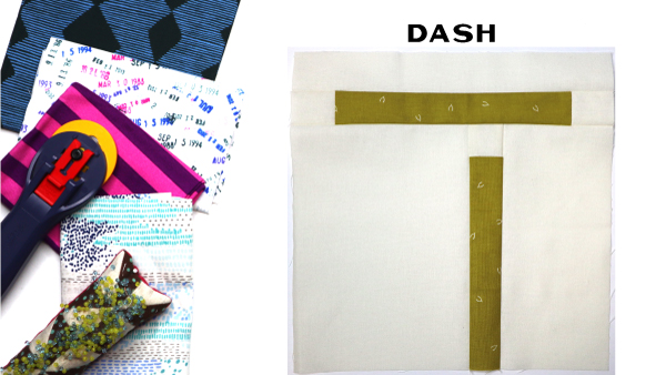 Dash Block by Amy Ellis for Modern Quilt Block Series